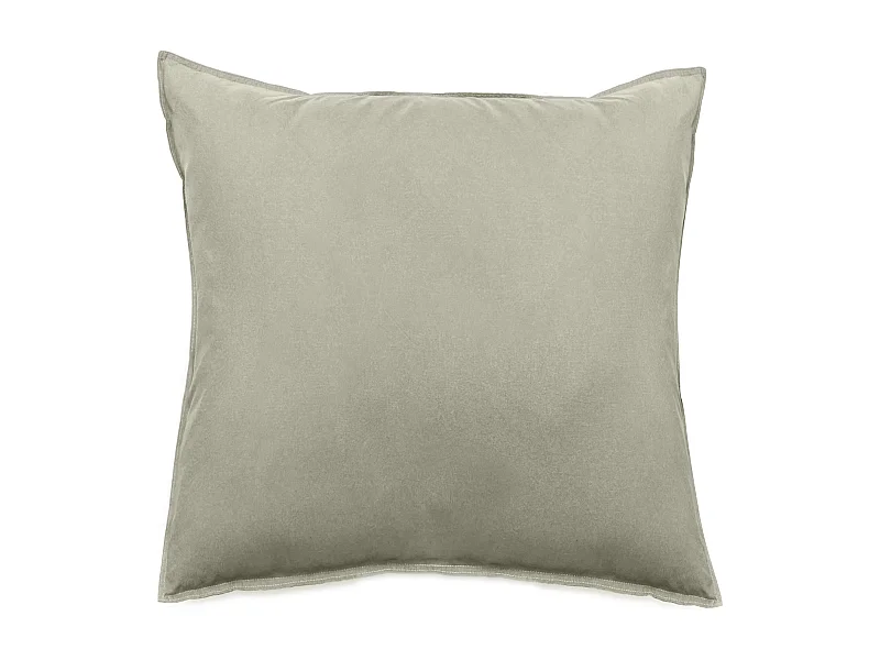 Taie d'oreiller lin et coton 65x65 cm collection OPERA vert laurier