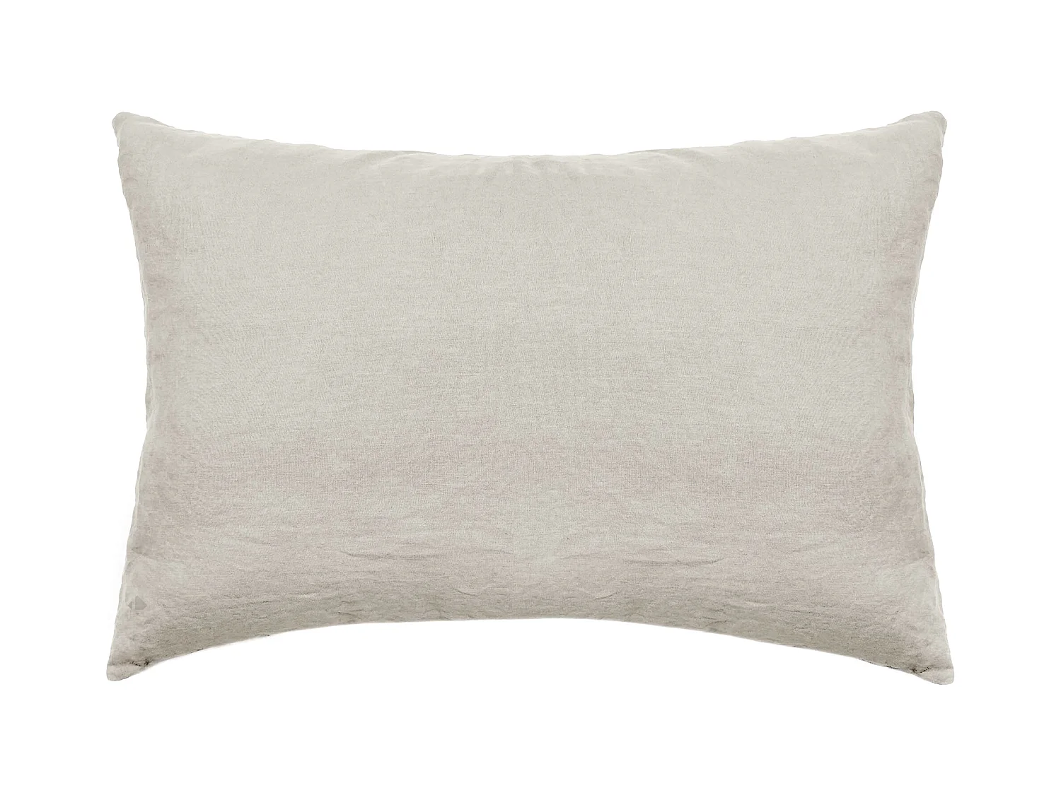 Taie d'oreiller 50x70 cm pur coton lavé PALACE beige nacre