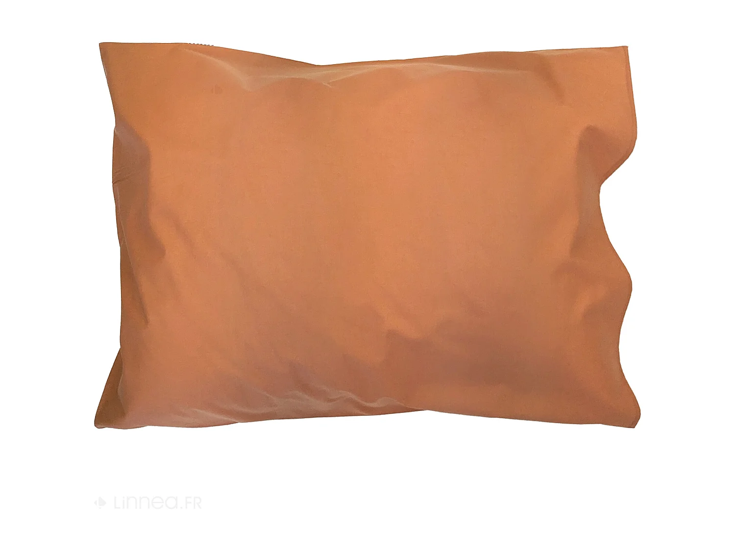 Taie d'oreiller 50x70 cm percale en coton MACASSAR Cognac