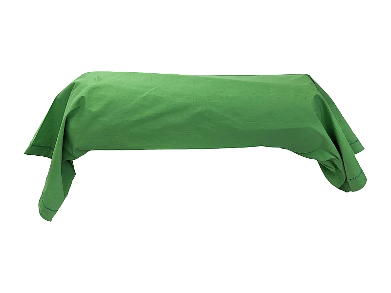 Taie de traversin 200x43 cm en coton ÉVASION Vert fougère