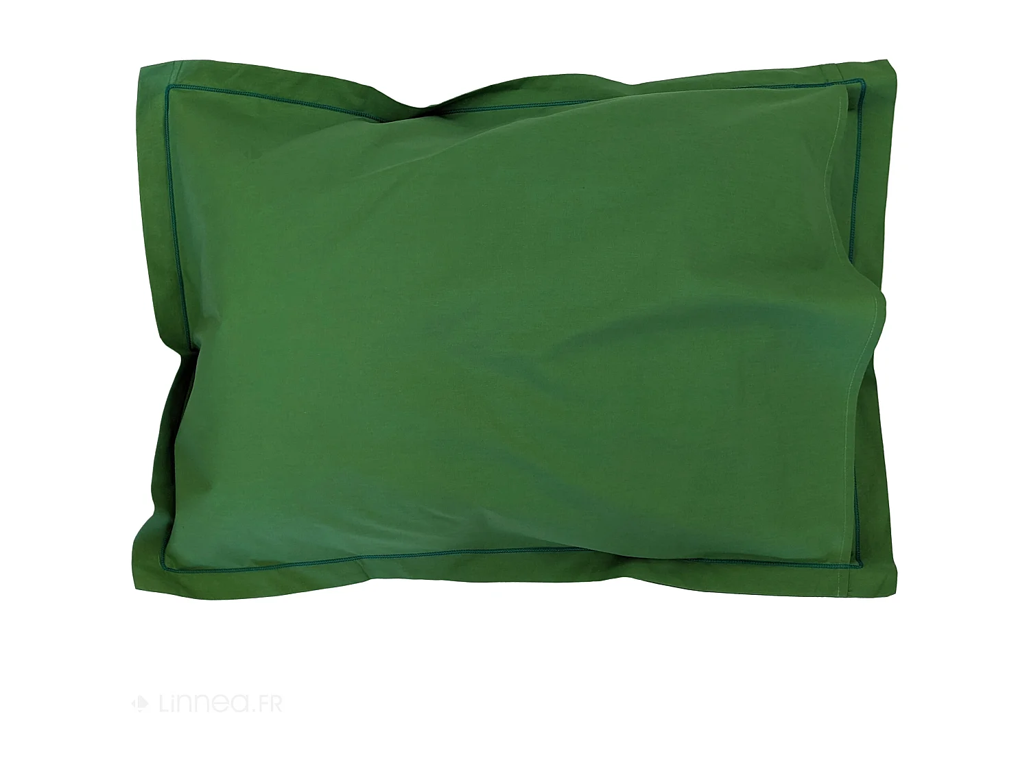Taie d'oreiller uni 50x70 cm en coton ÉVASION Vert fougère
