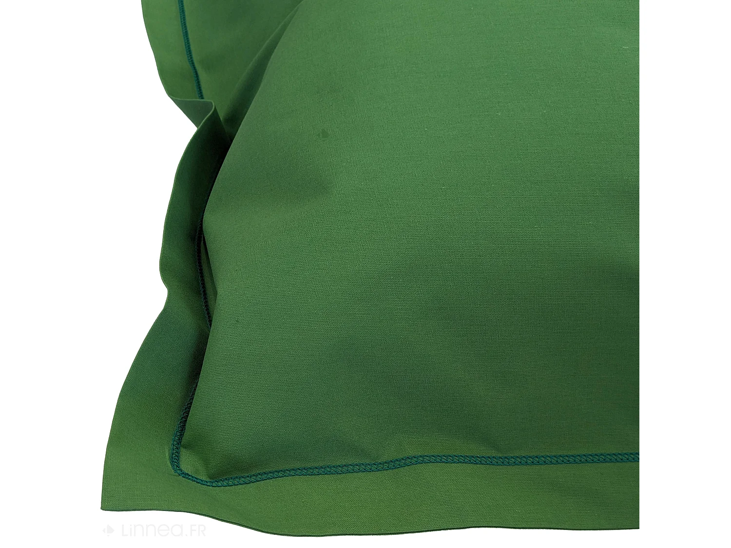 Taie d'oreiller uni 50x70 cm en coton ÉVASION Vert fougère