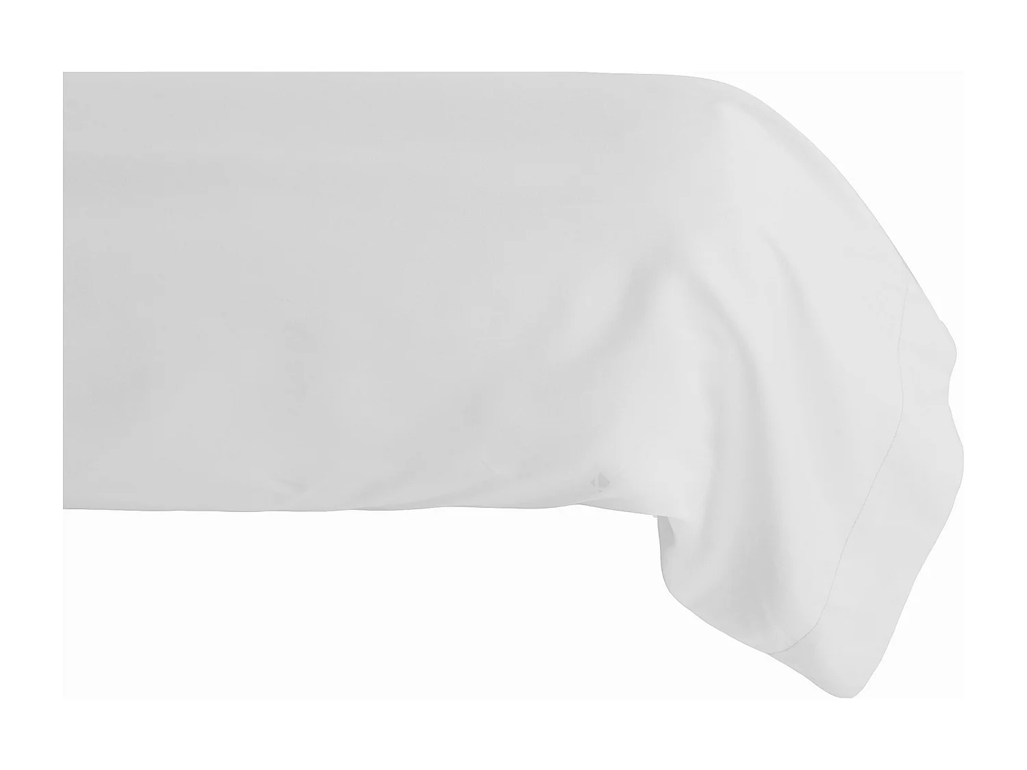 Taie de traversin 43x190 cm percale de coton MANOIR blanc Neige