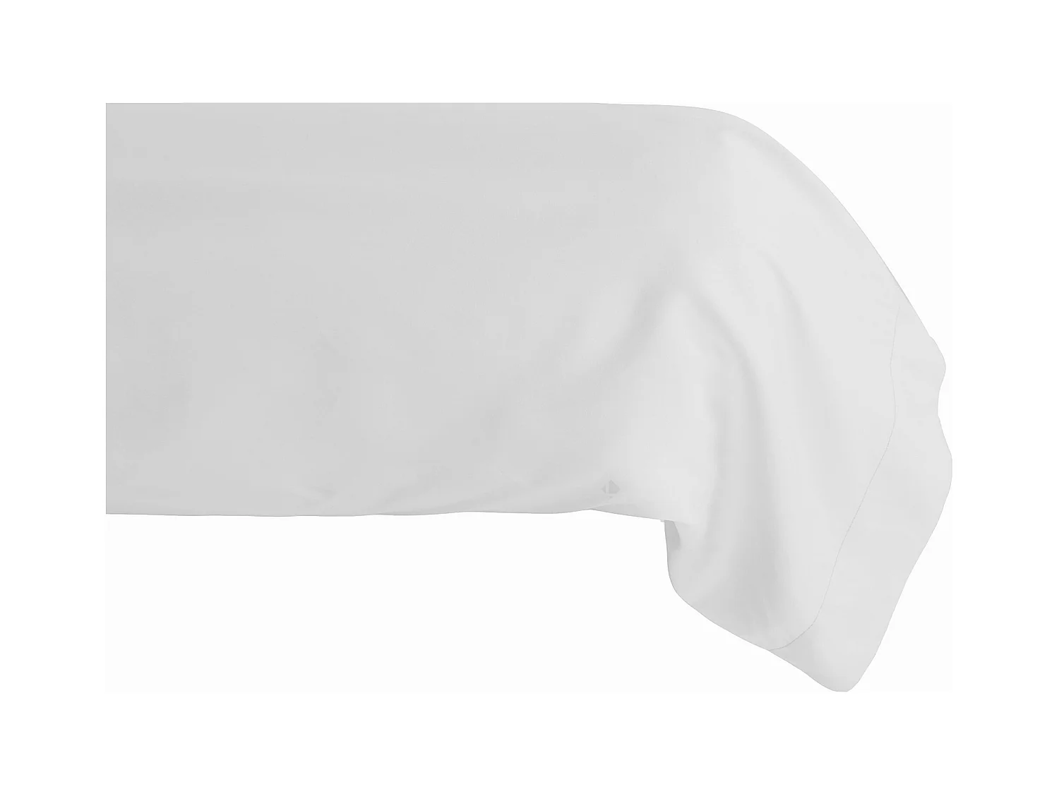 Taie de traversin 43x190 cm percale de coton MANOIR blanc Neige