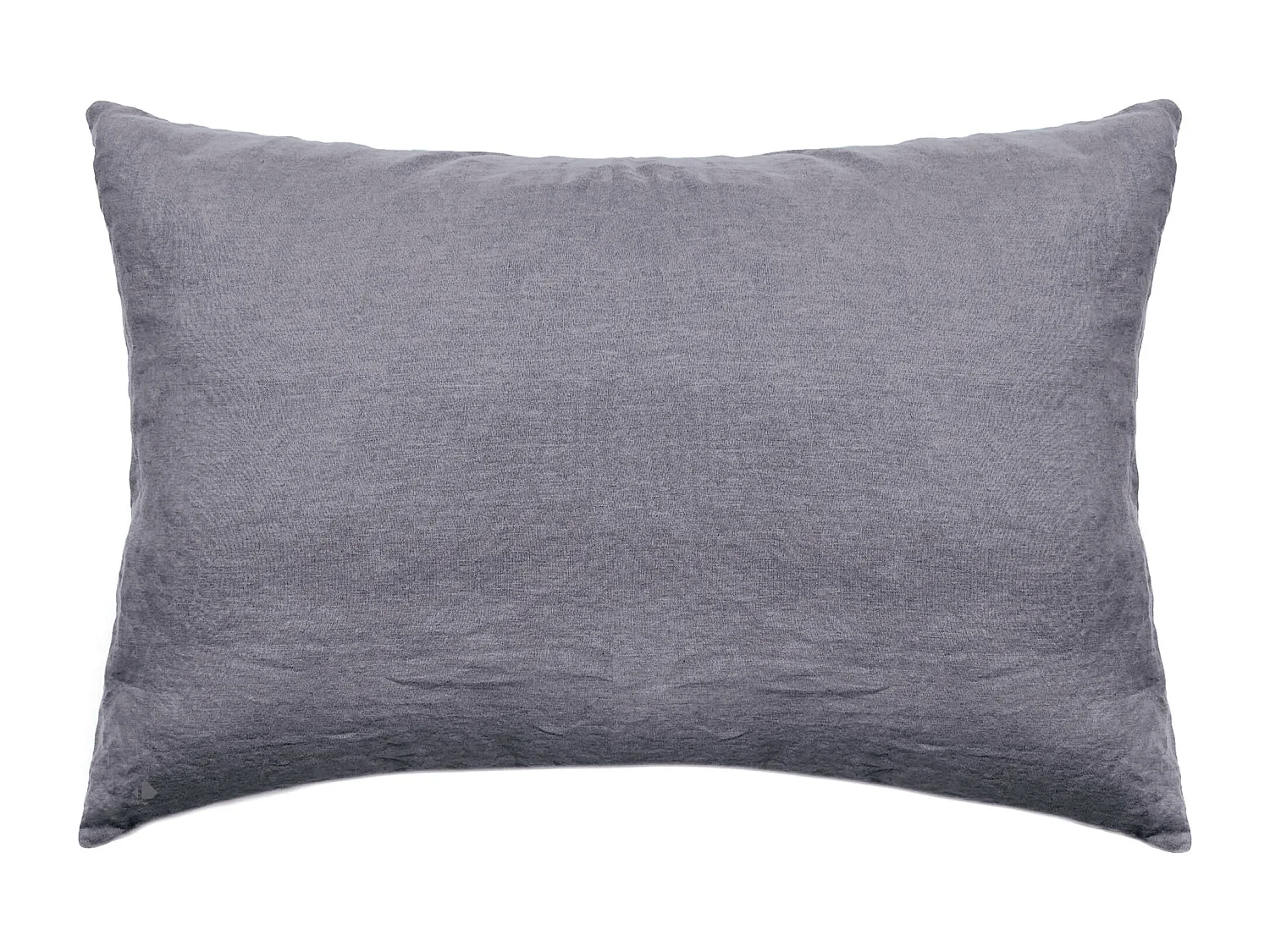 Taie d'oreiller 50x70 cm pur coton lavé PALACE gris brume