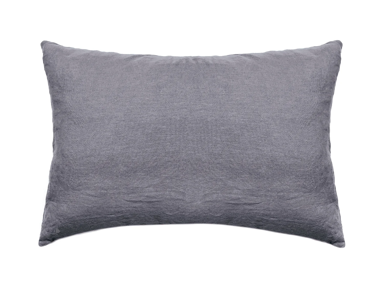 Taie d'oreiller 50x70 cm pur coton lavé PALACE gris brume