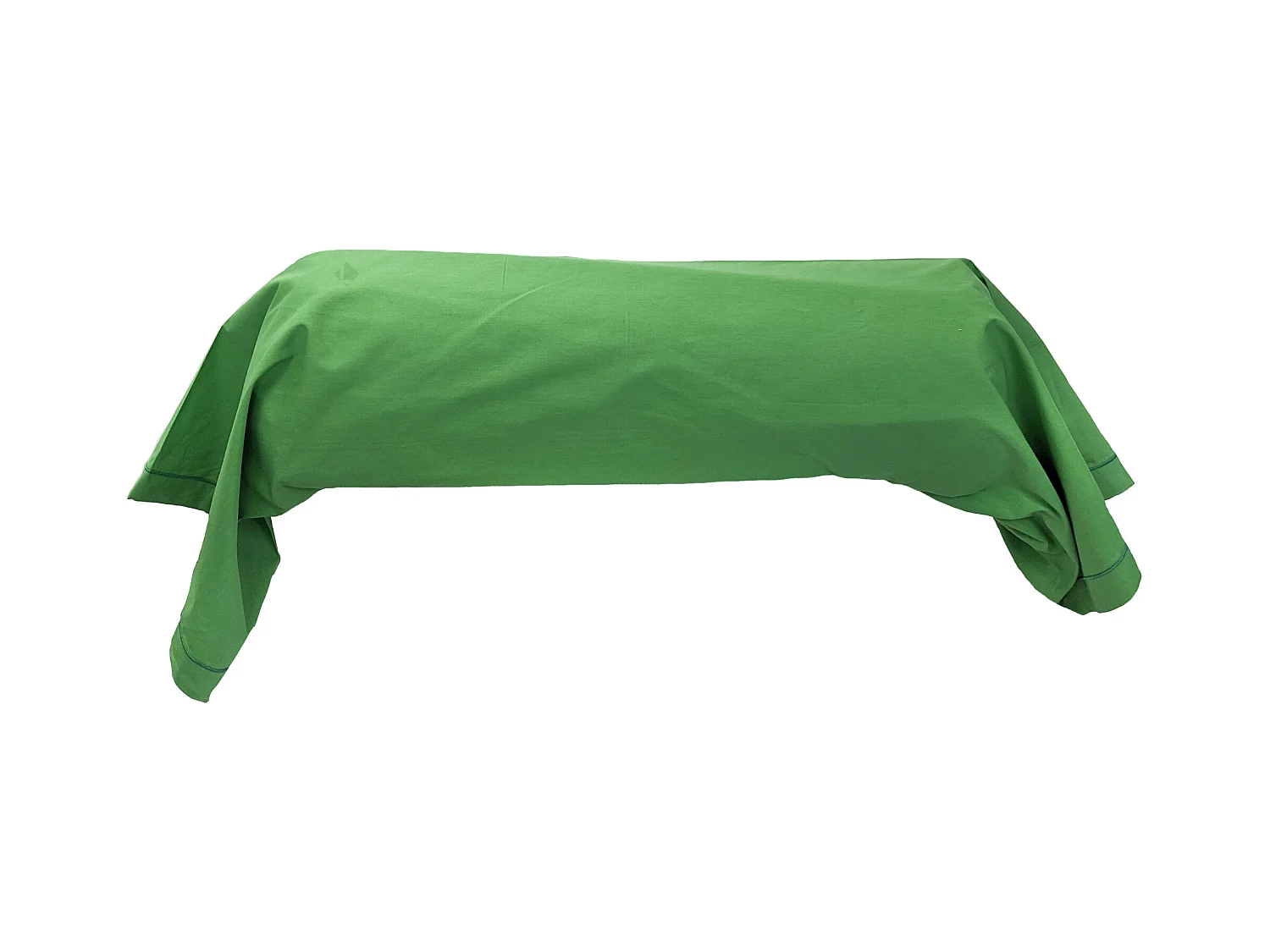 Taie de traversin 140x43 cm en coton ÉVASION Vert fougère