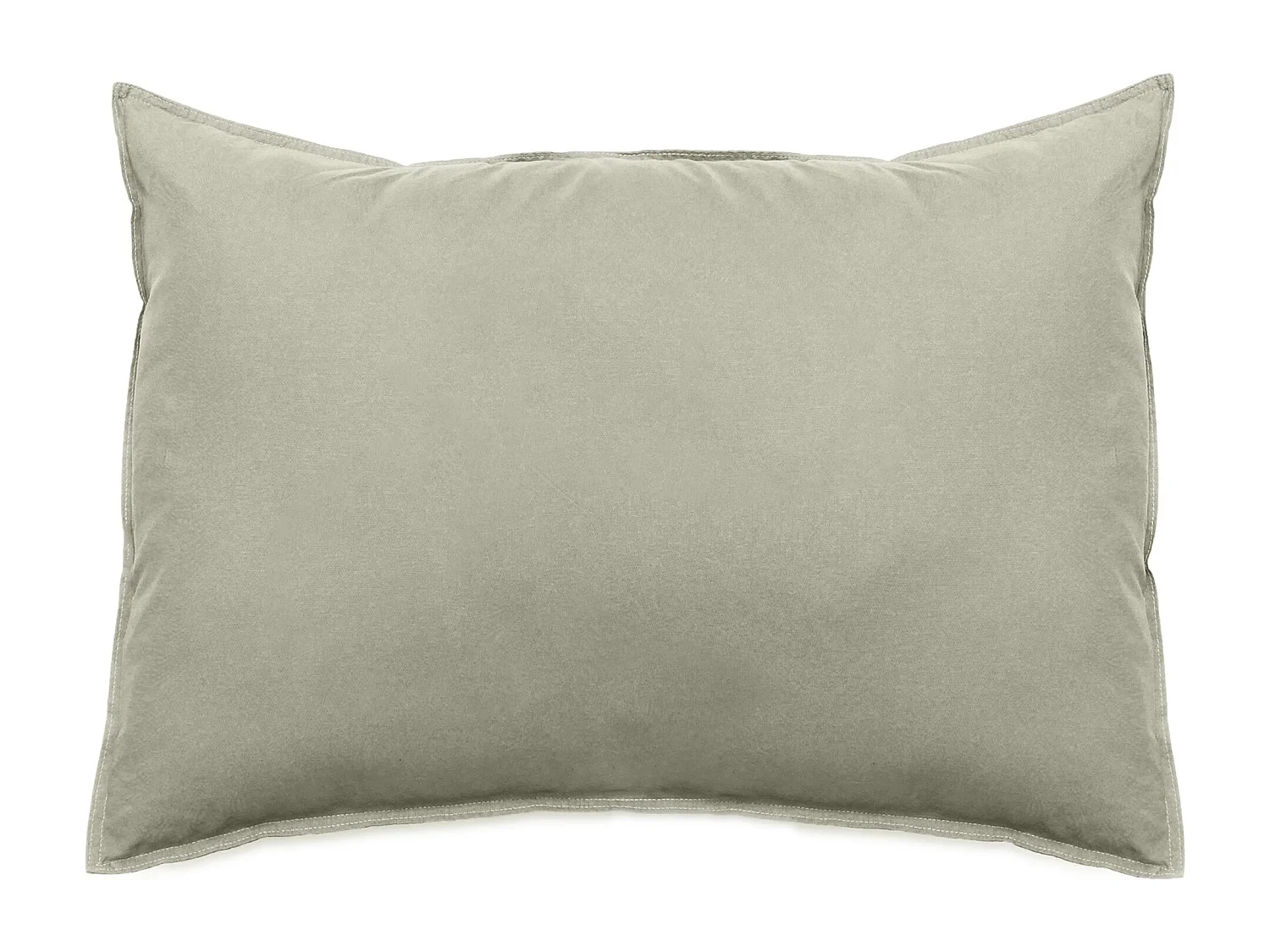 Taie d'oreiller lin et coton 50x70 cm collection OPERA vert laurier