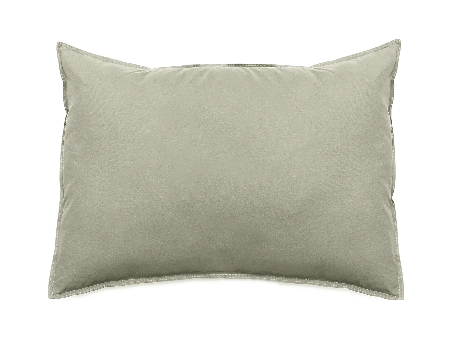 Taie d'oreiller lin et coton 50x70 cm collection OPERA vert laurier