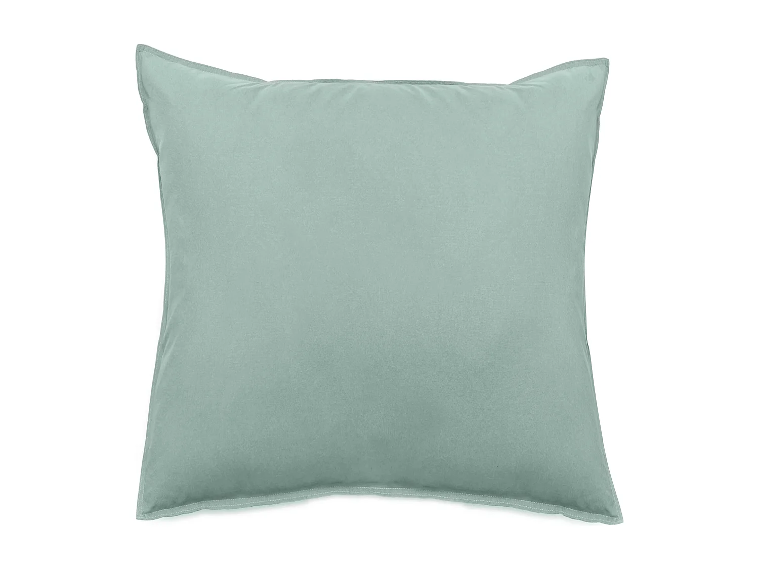 Taie d'oreiller lin et coton 65x65 cm collection OPERA vert lichen