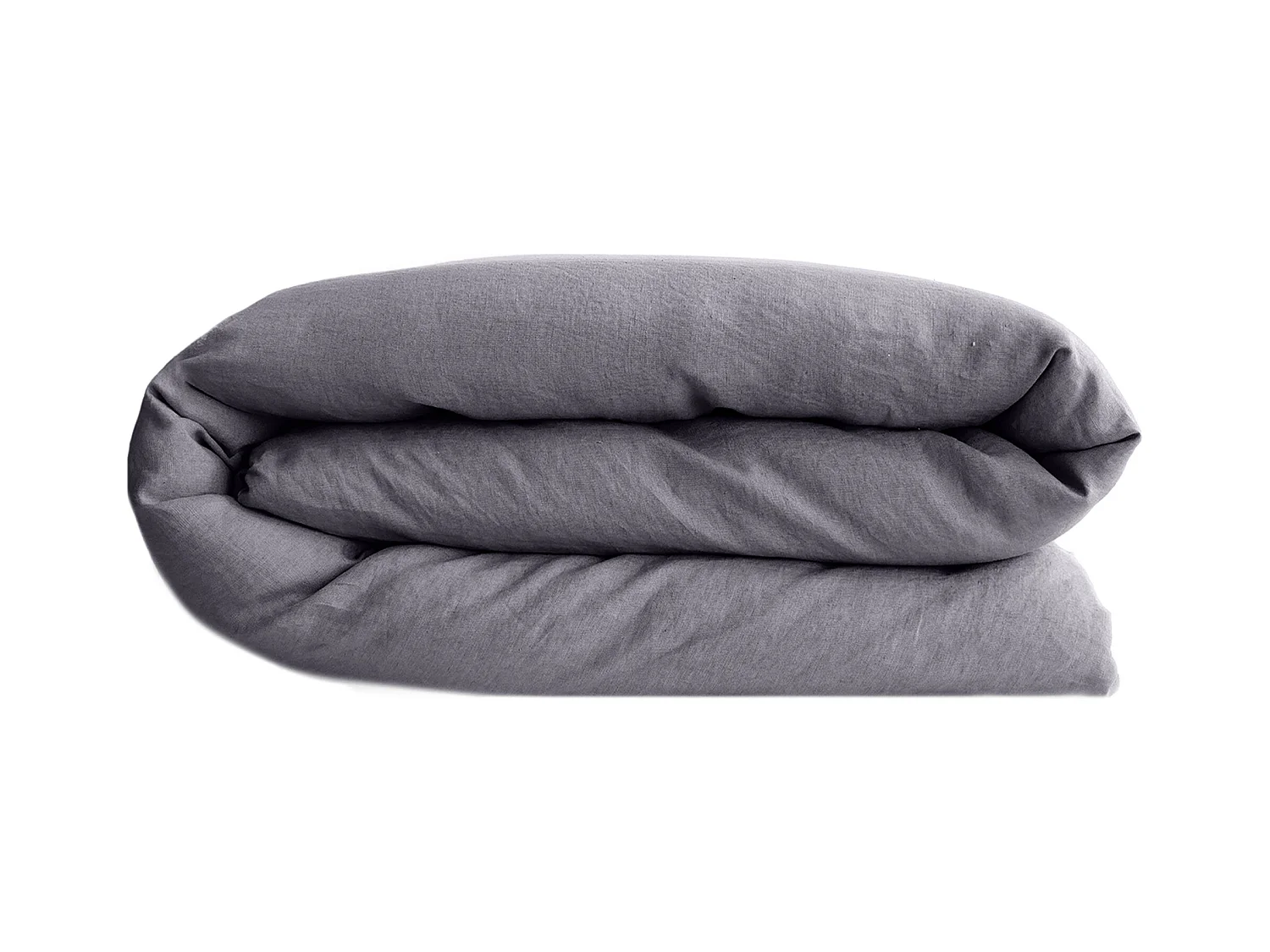 Housse de couette lin et coton 280x240 cm collection OPERA bleu brume