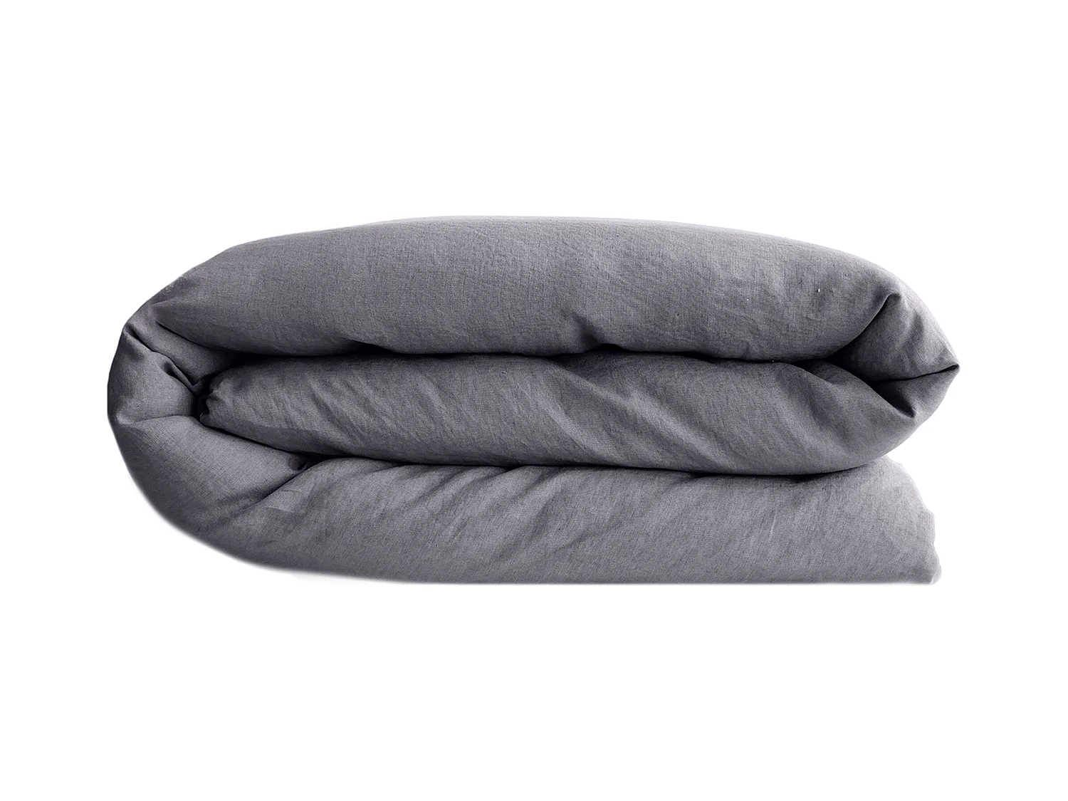 Housse de couette lin et coton 260x240 cm collection OPERA bleu brume
