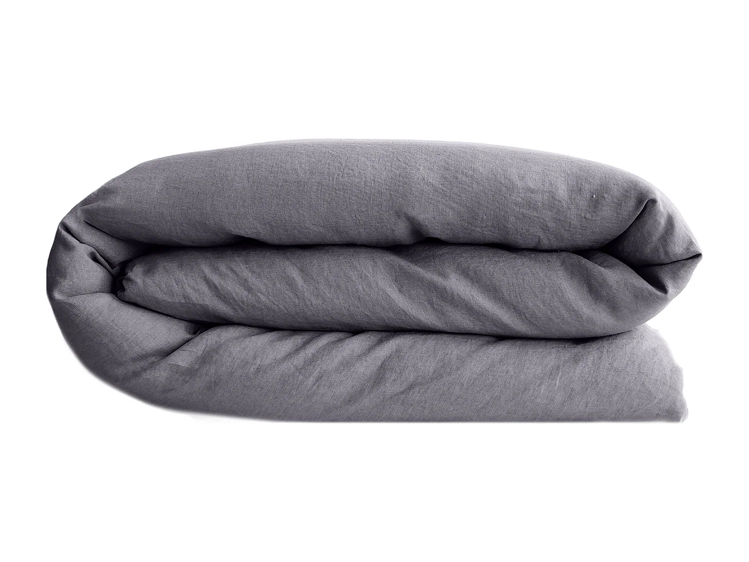 Housse de couette lin et coton 260x240 cm collection OPERA bleu brume