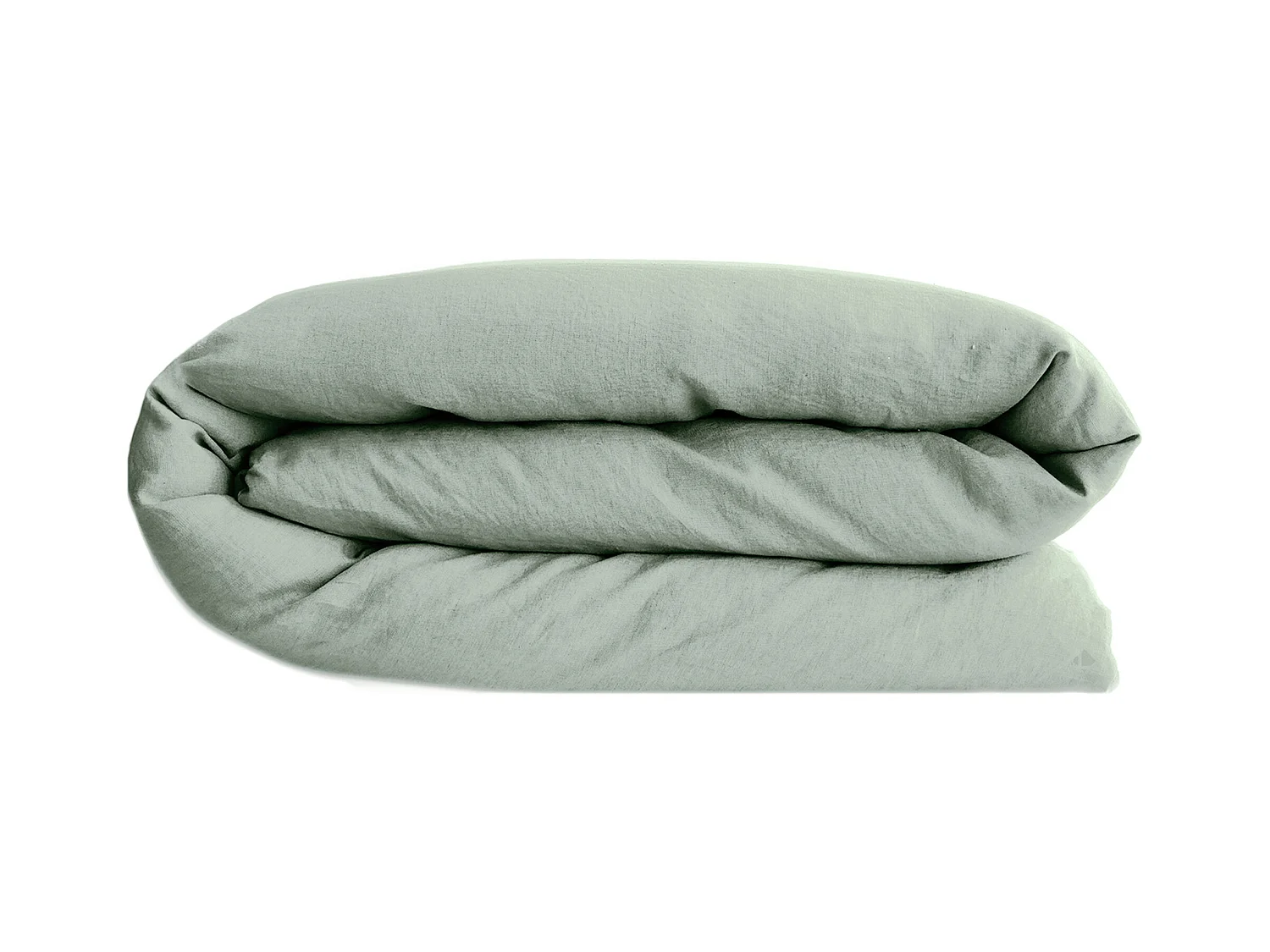 Housse de couette lin et coton 240x220 cm collection OPERA vert lichen