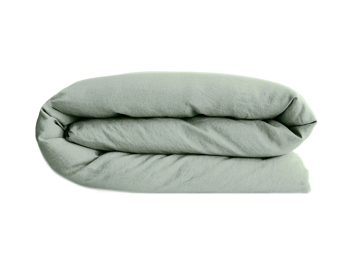 Housse de couette lin et coton 260x240 cm collection OPERA vert lichen