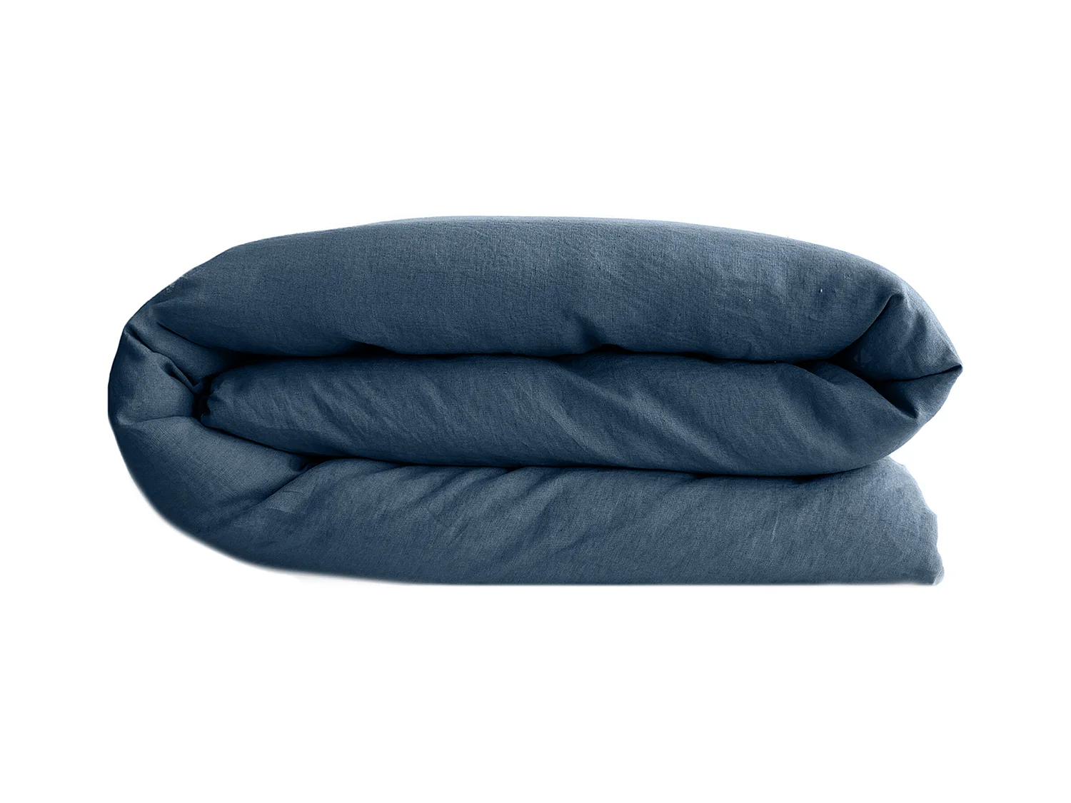 Housse de couette lin et coton 260x240 cm collection OPERA bleu ardoise