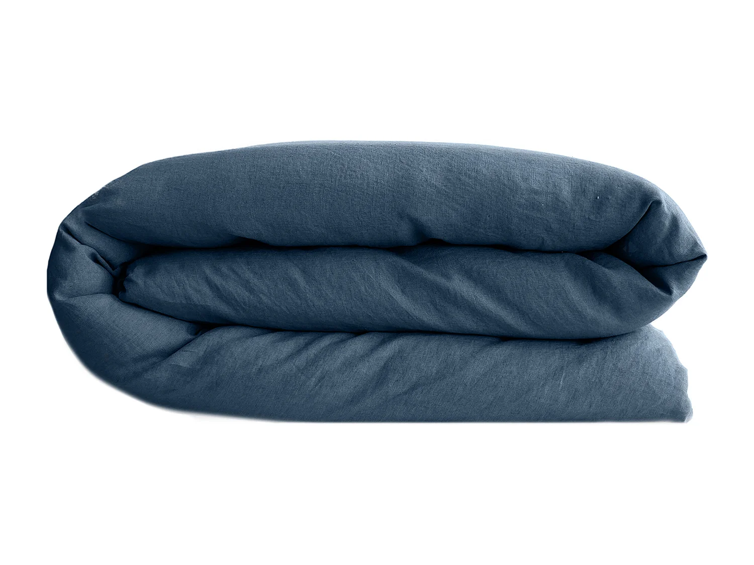 Housse de couette lin et coton 240x220 cm collection OPERA bleu ardoise