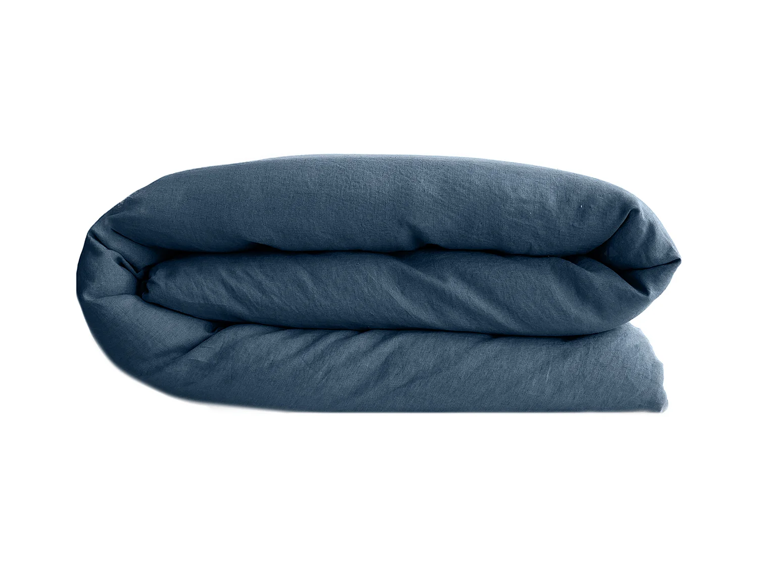 Housse de couette lin et coton 240x220 cm collection OPERA bleu ardoise