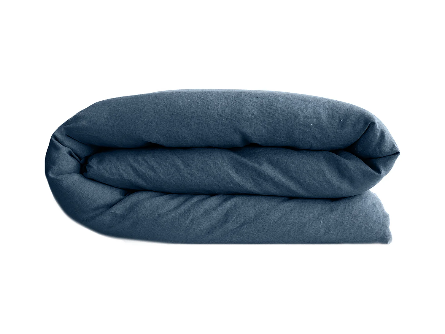 Housse de couette lin et coton 280x240 cm collection OPERA bleu ardoise