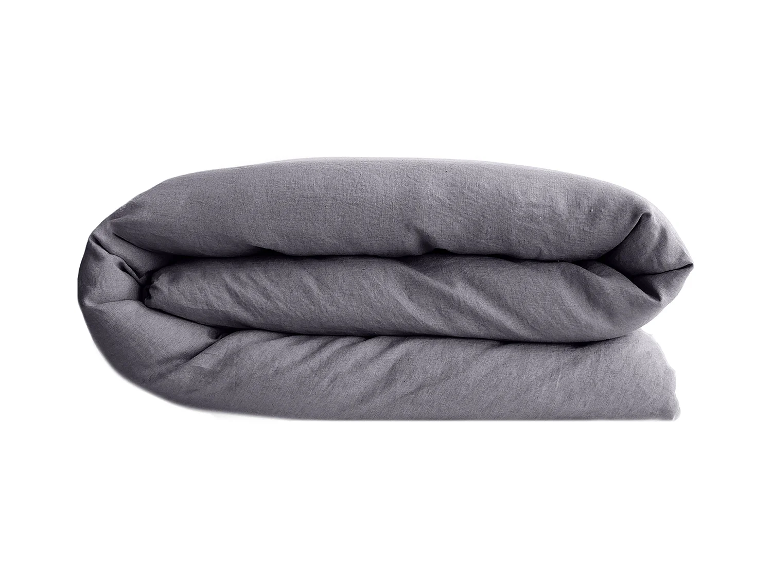 Housse de couette lin et coton 240x220 cm collection OPERA bleu brume
