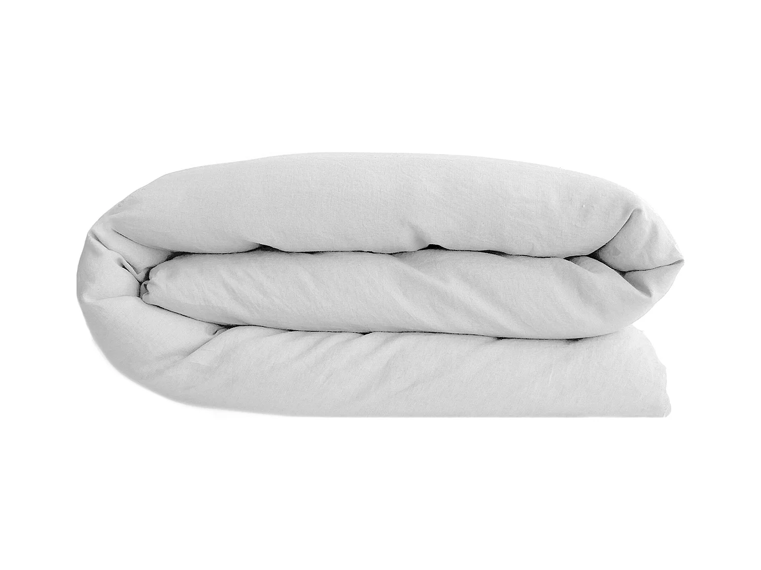 Housse de couette lin et coton 280x240 cm collection OPERA blanc neige