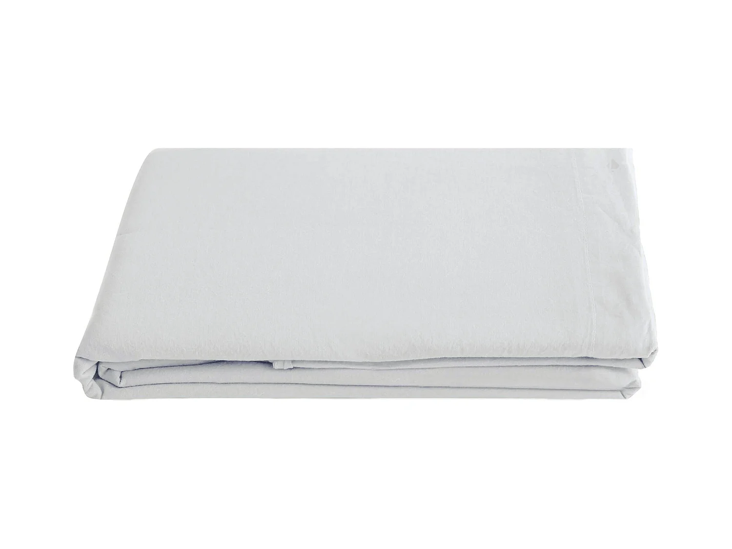 Drap plat 270x290 cm pur coton lavé PALACE blanc neige