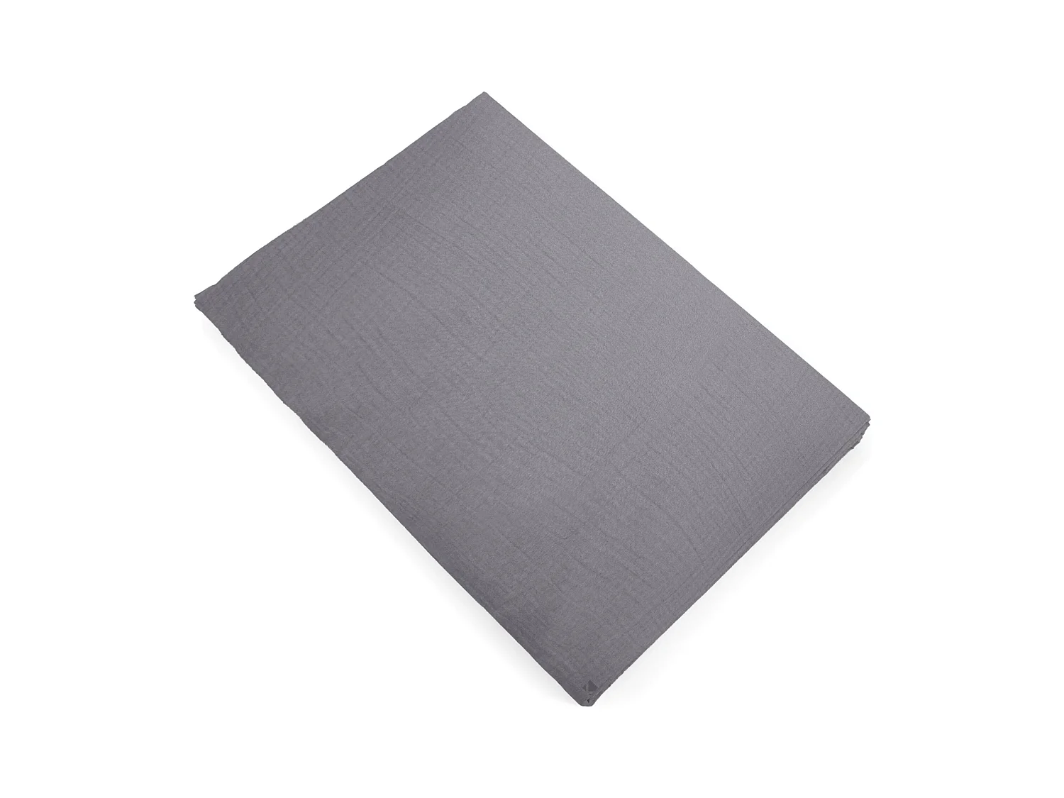 Drap plat 270x300 cm mousseline de coton collection MILOS gris cendre