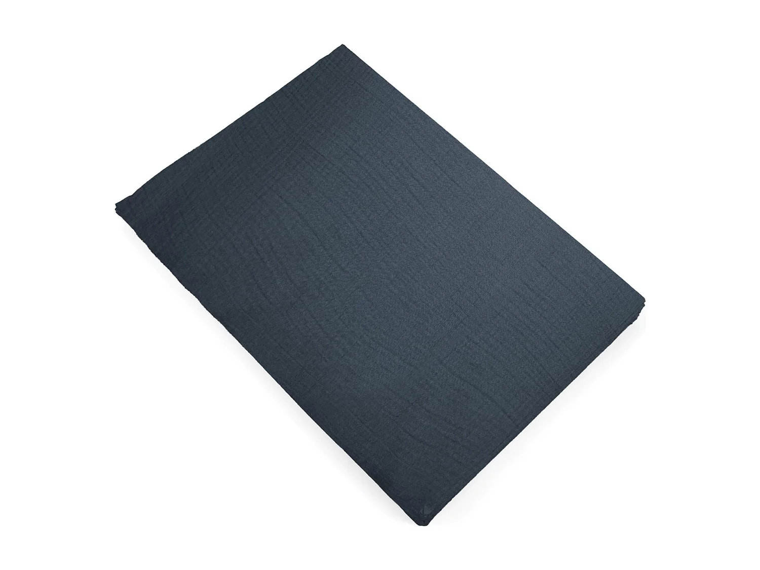 Drap plat 270x300 cm mousseline de coton MILOS noir granit