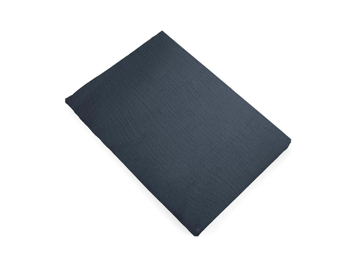 Drap plat 270x300 cm mousseline de coton collection MILOS noir granit
