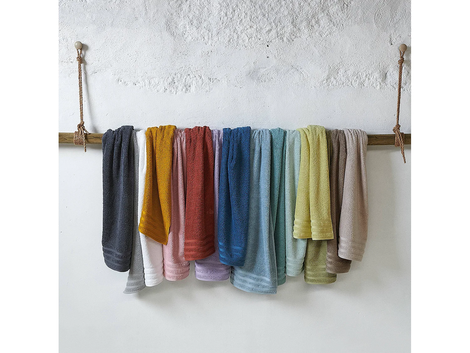 Serviette de toilette 50x100 cm EFFICIENCE PURE vert Eden