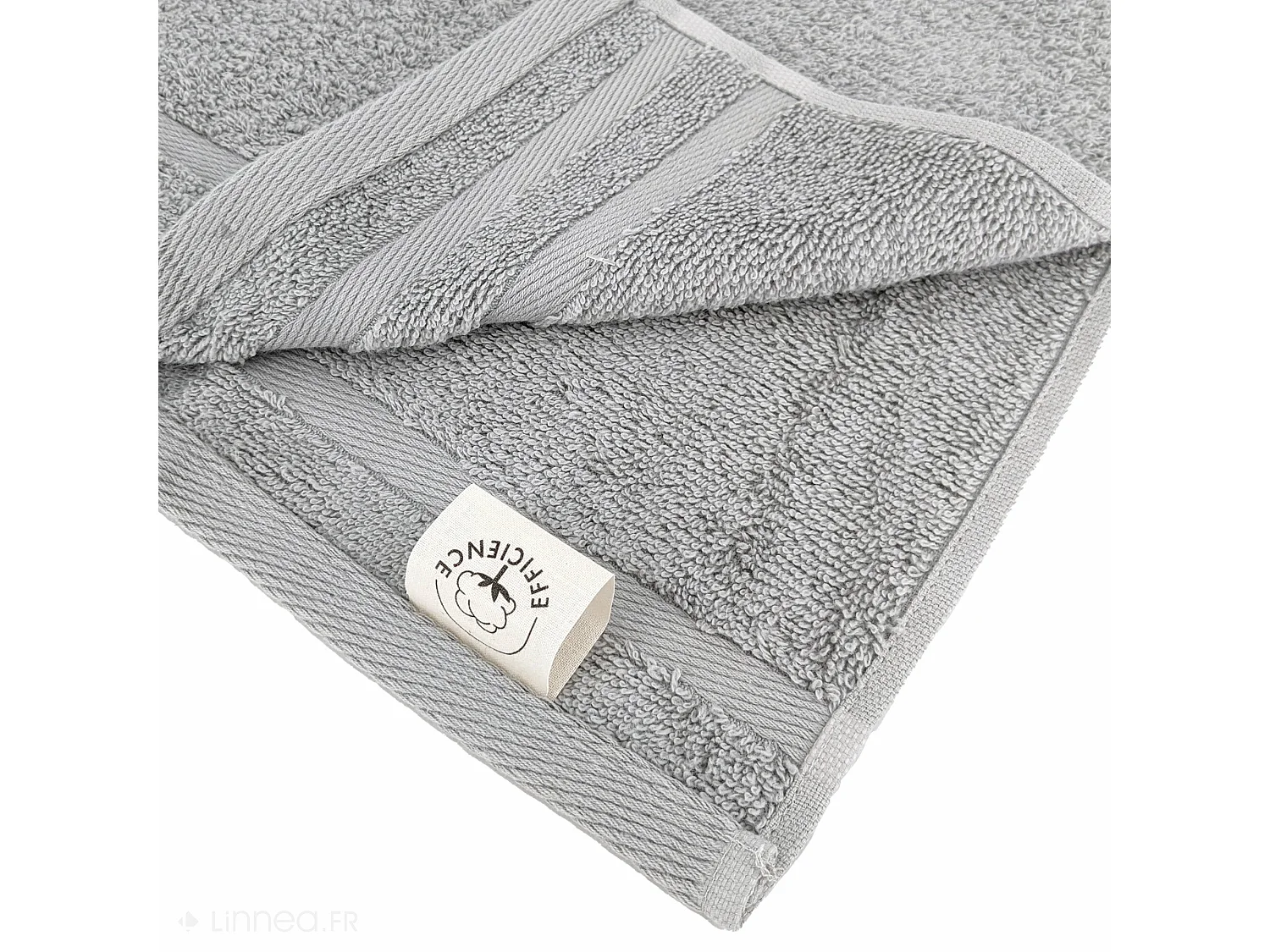 Serviette de toilette 50x100 cm EFFICIENCE PURE gris Lunar
