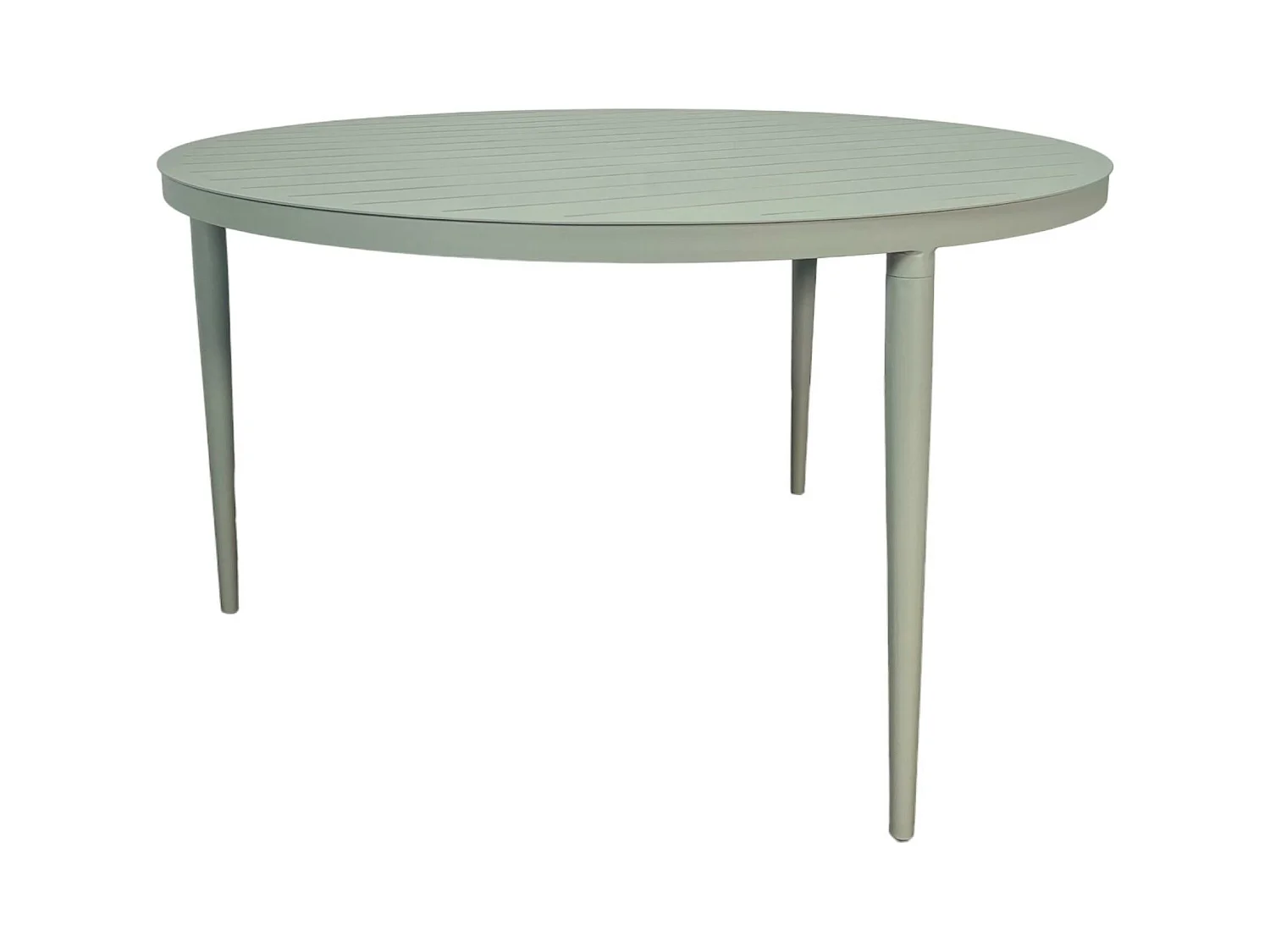 Table de jardin ronde en aluminium vert argile Ø 130 cm STOCKHOLM