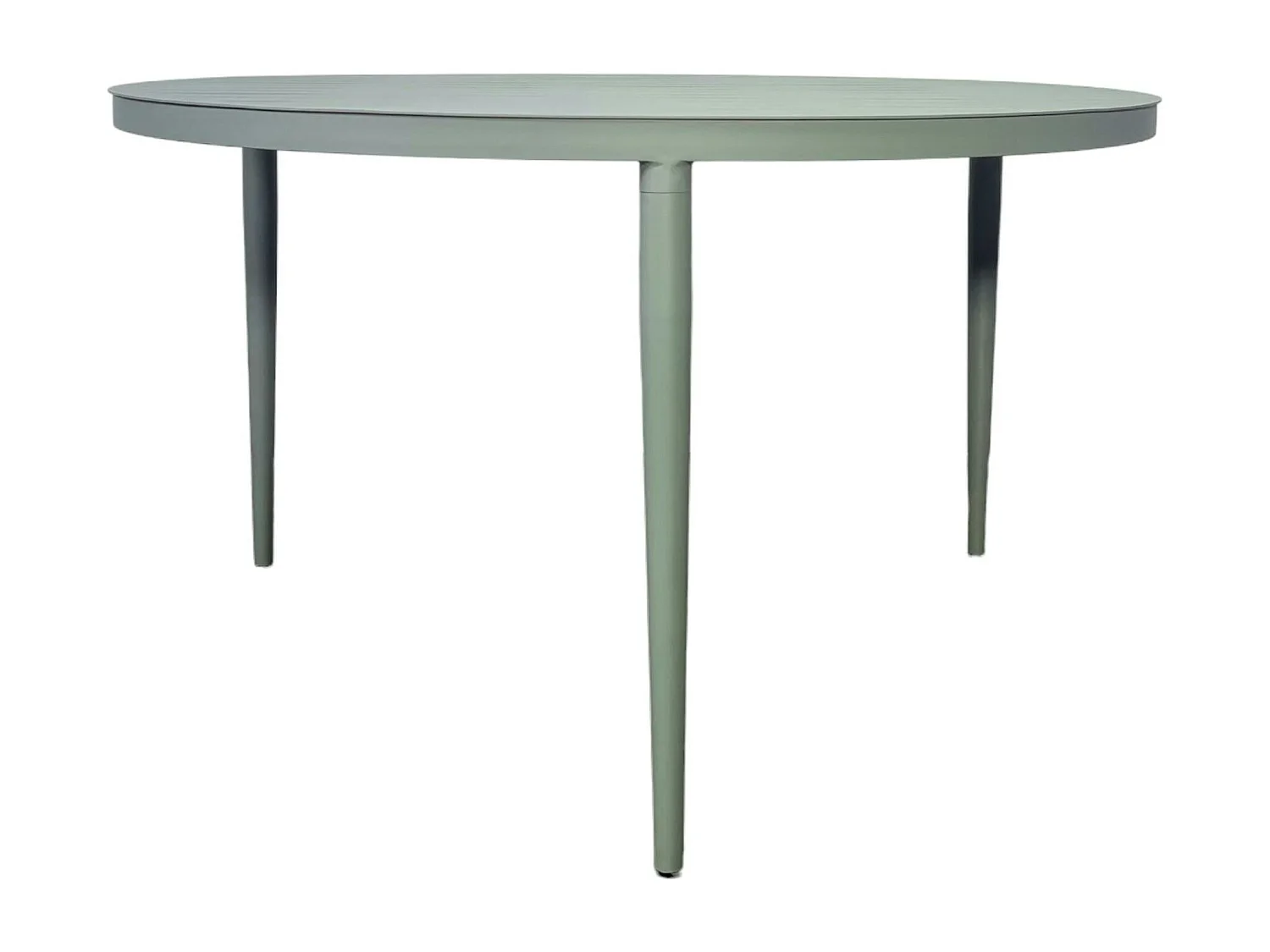 Table de jardin ronde en aluminium vert argile Ø 130 cm STOCKHOLM