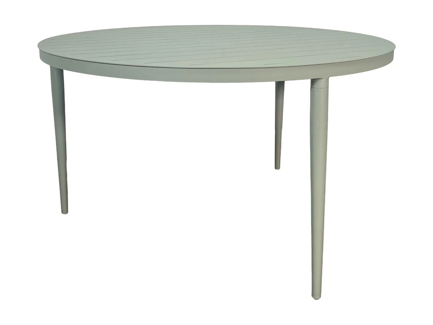 Table de jardin ronde en aluminium vert argile Ø 130 cm STOCKHOLM