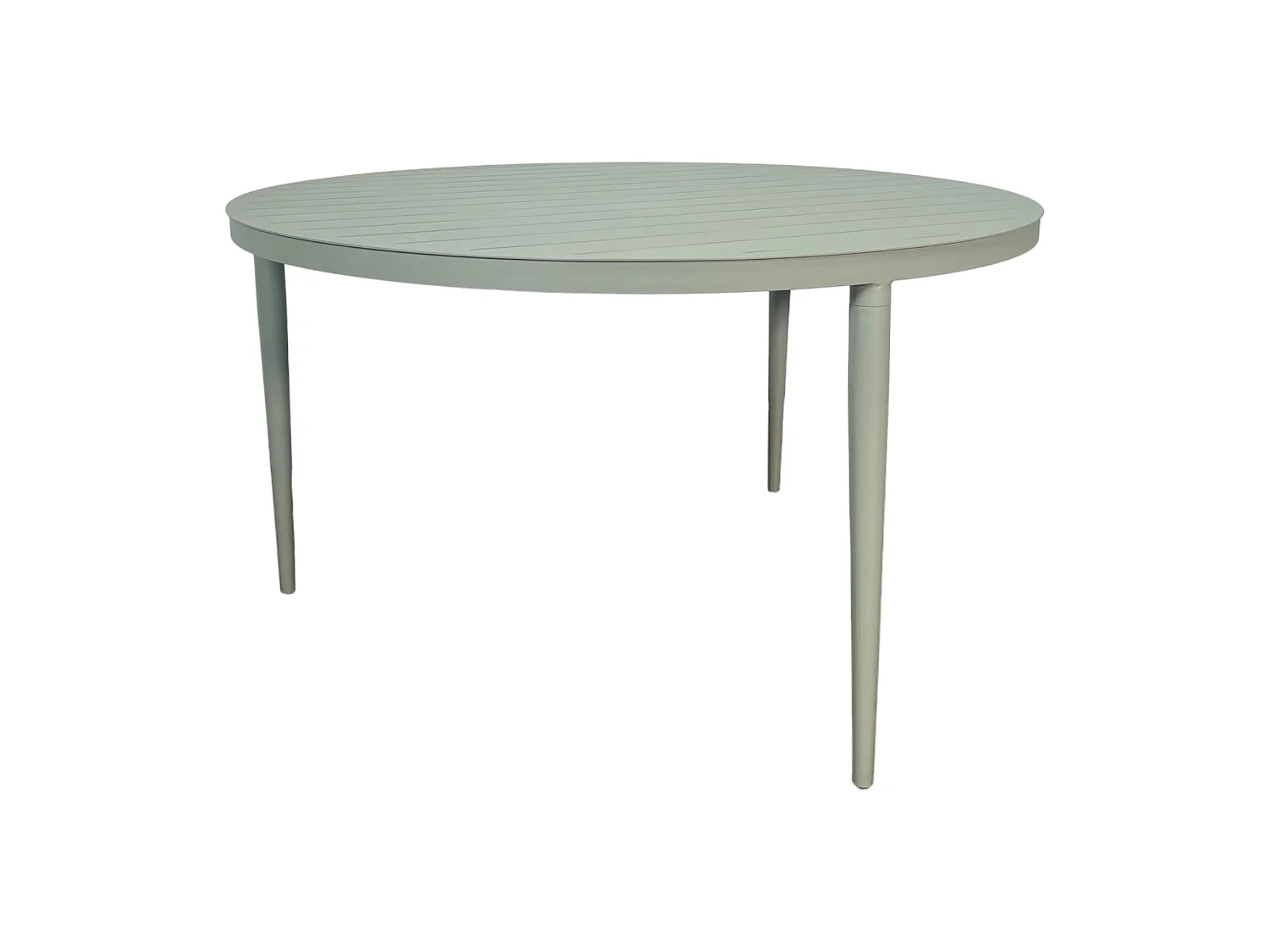 Table de jardin ronde en aluminium vert argile Ø 130 cm STOCKHOLM