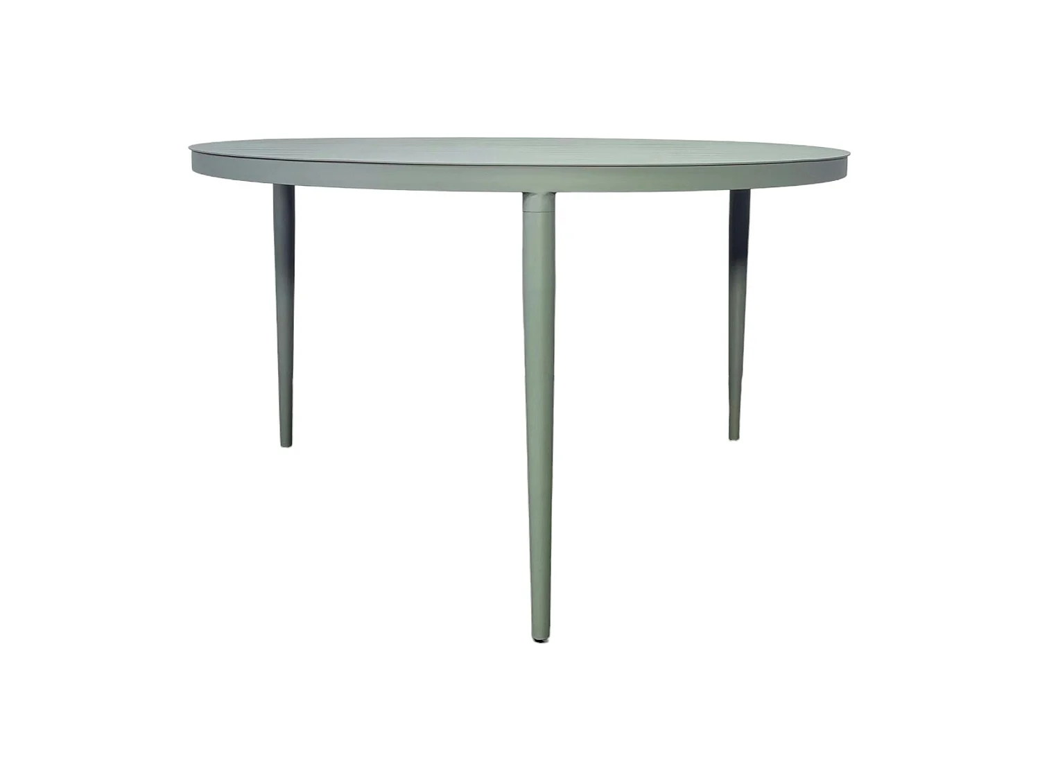 Table de jardin ronde en aluminium vert argile Ø 130 cm STOCKHOLM