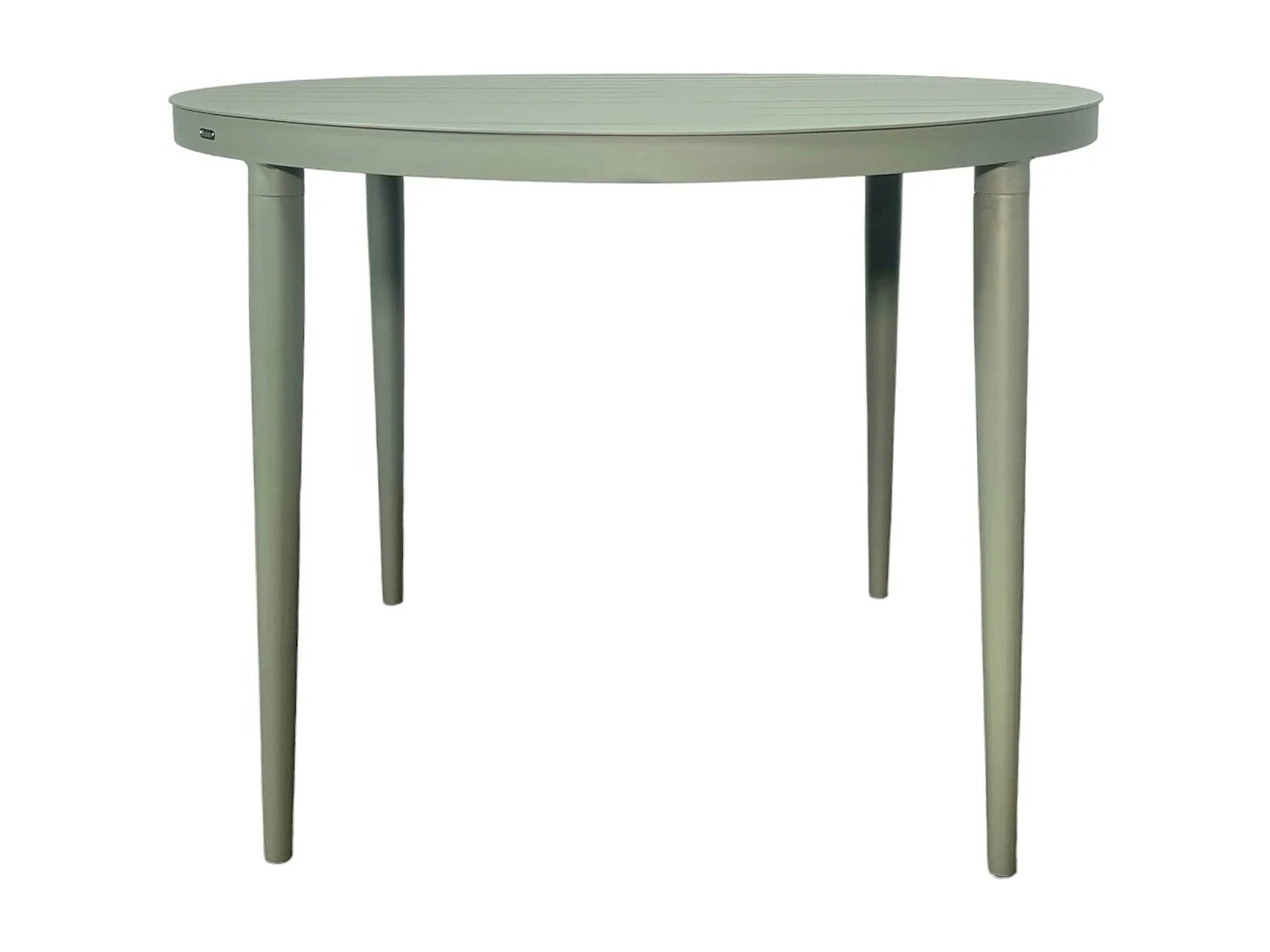 Table de jardin ronde en aluminium vert argile Ø 100 cm STOCKHOLM