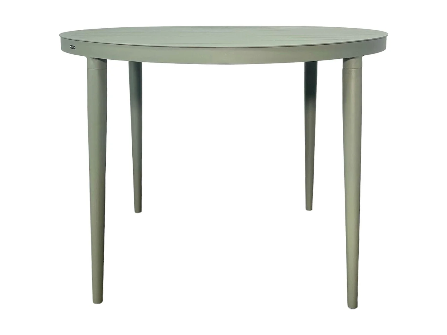 Table de jardin ronde en aluminium vert argile Ø 100 cm STOCKHOLM