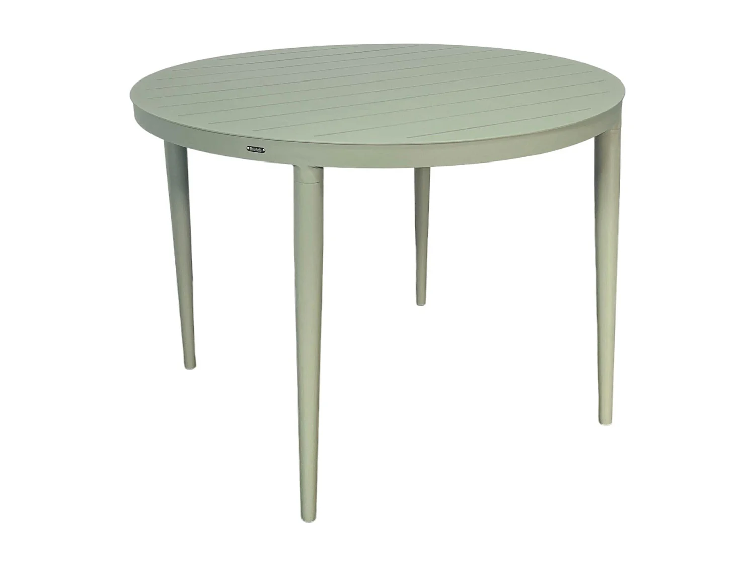 Table de jardin ronde en aluminium vert argile Ø 100 cm STOCKHOLM