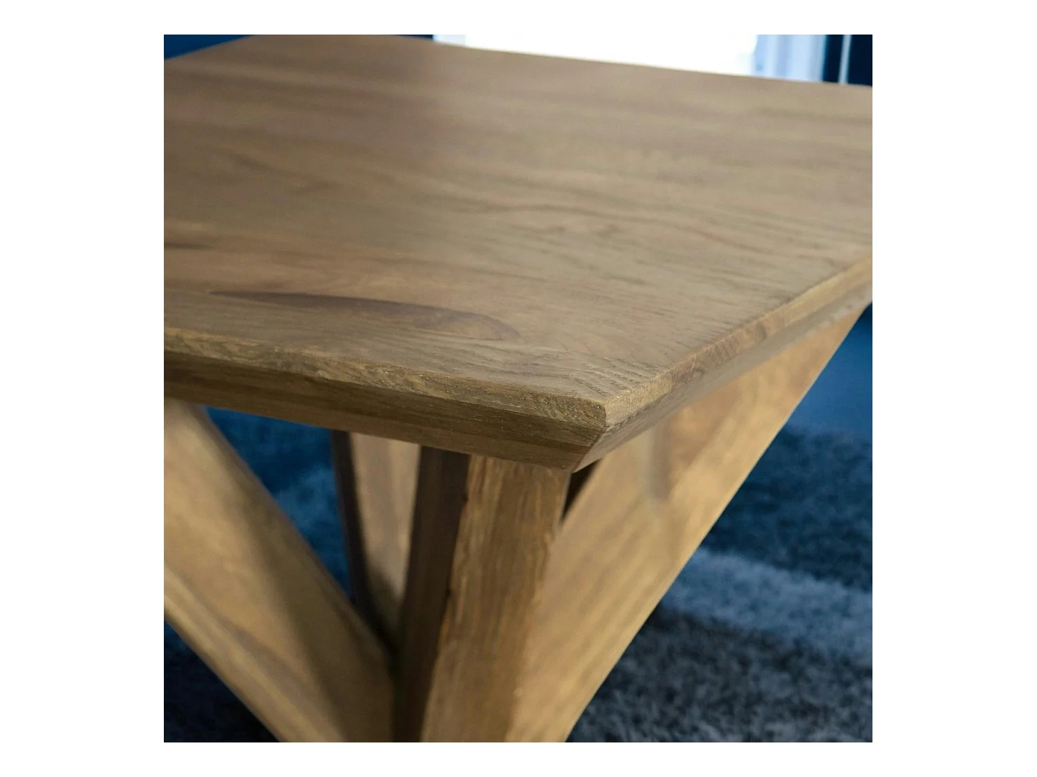 Bout de canapé en bois de chêne MANHATTAN