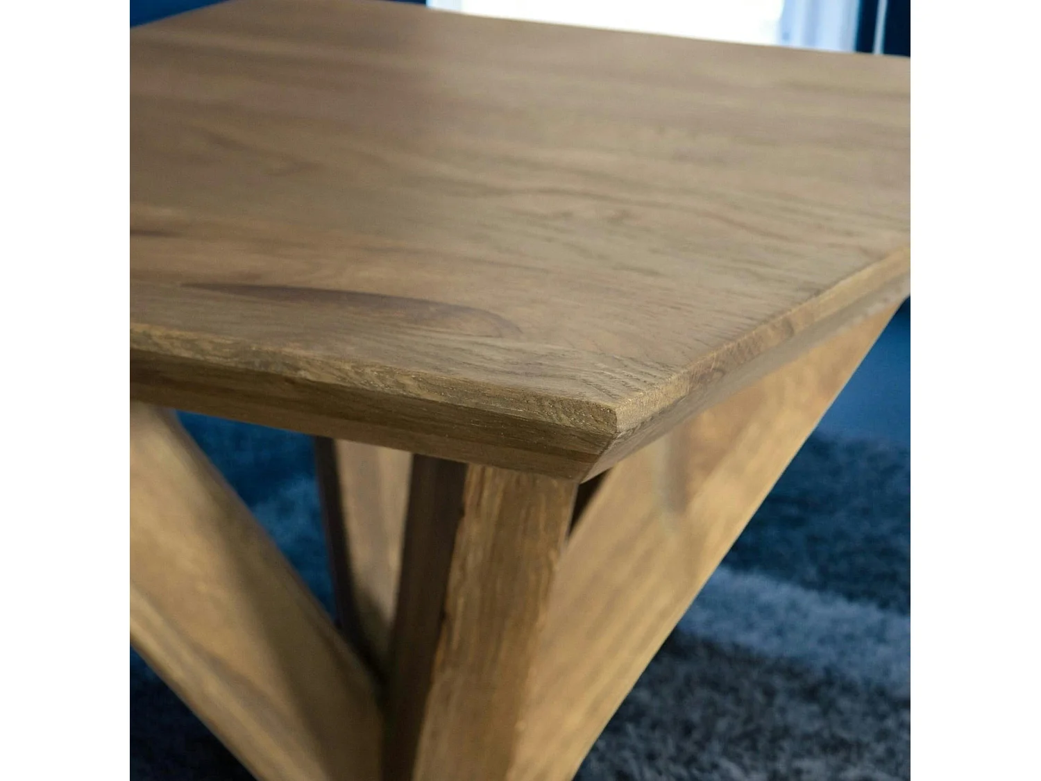 Bout de canapé en bois de chêne MANHATTAN