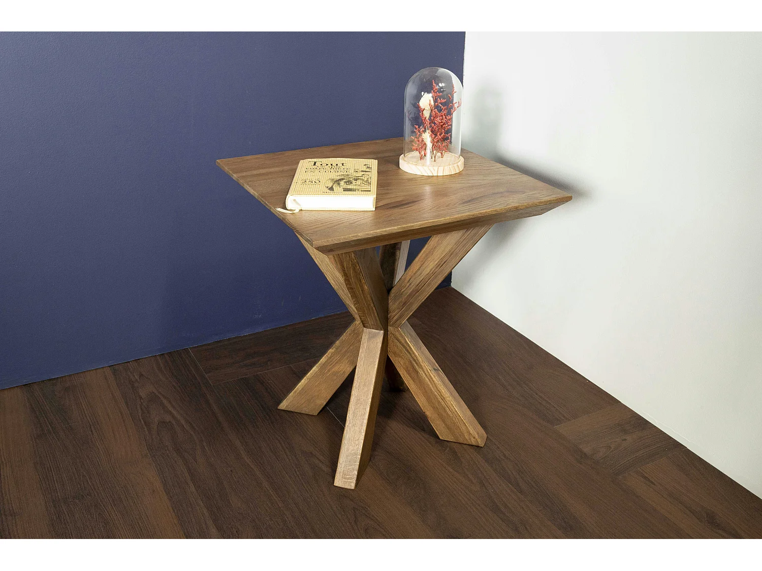 Bout de canapé en bois de chêne MANHATTAN