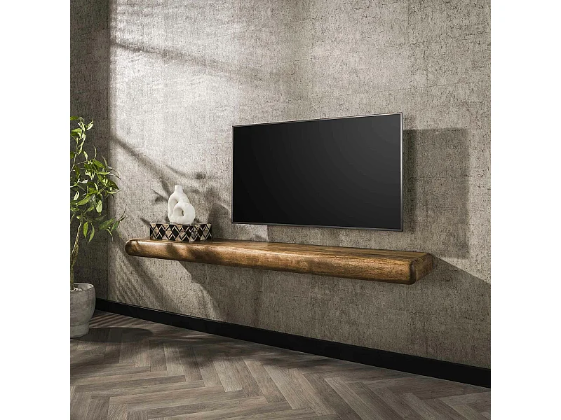 Etagère murale en bois de manguier 168 cm DELHI