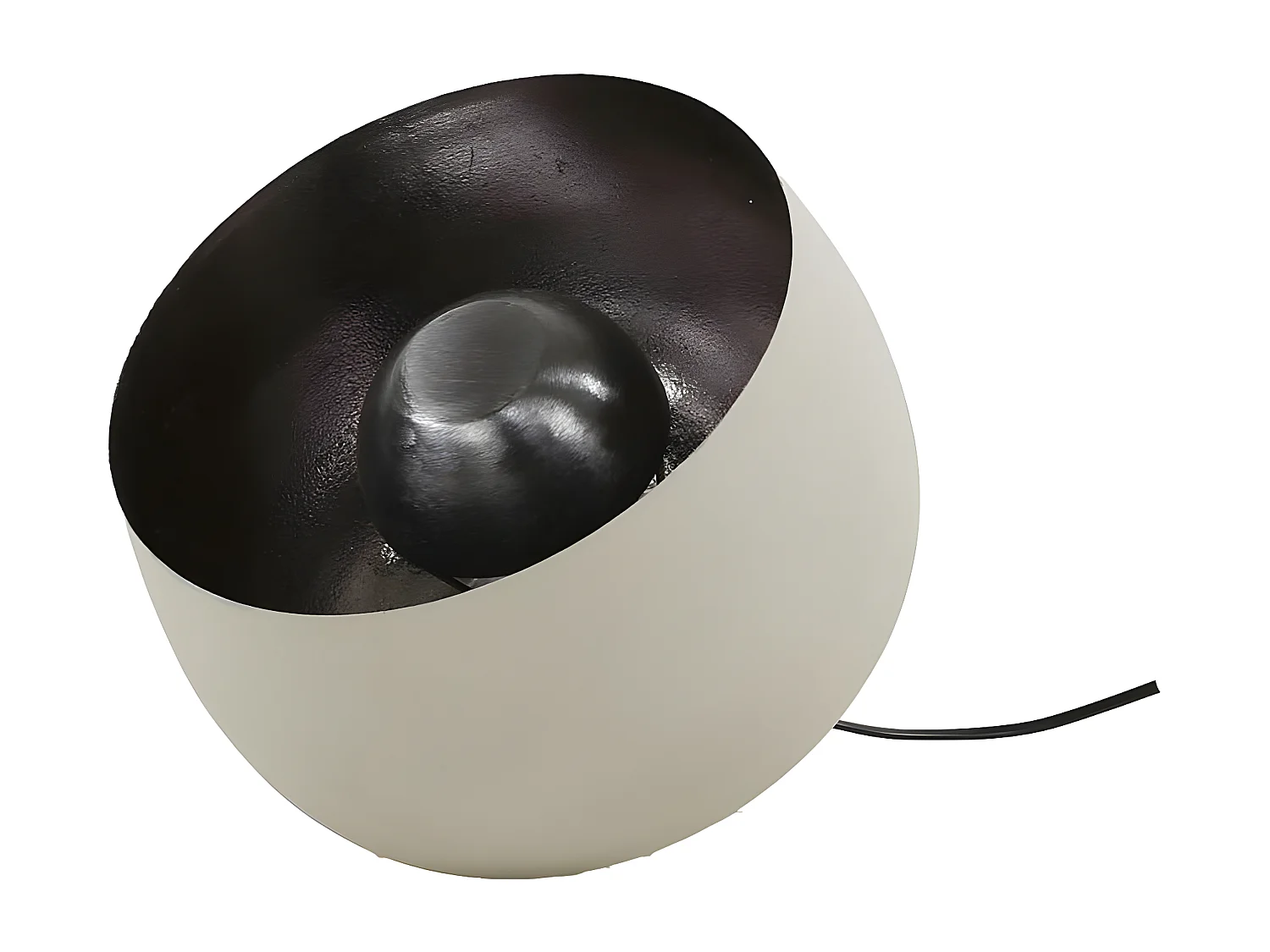 Lampe à poser cloche finition gris naturel ø 28 cm RALF
