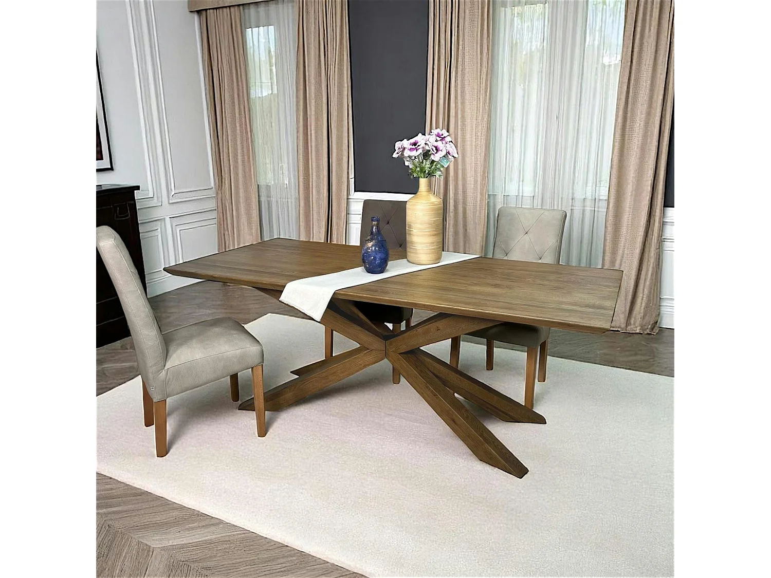 Table mikado en chêne 200 cm MANHATTAN