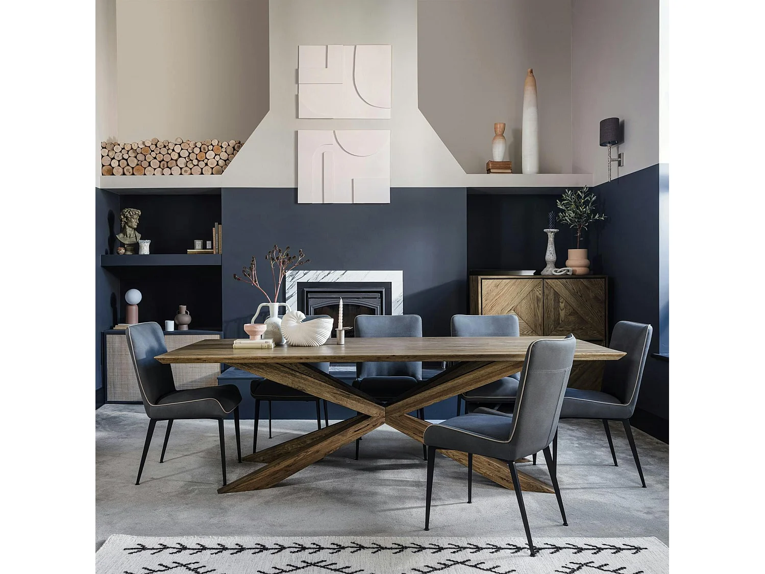 Table mikado en chêne 200 cm MANHATTAN