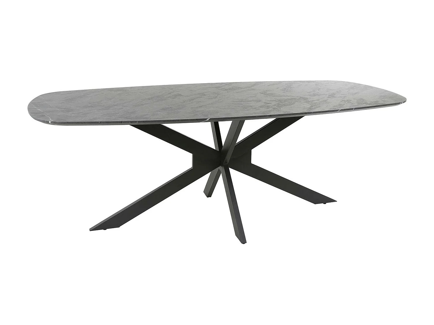 Table à manger organique effet marbre 215 cm RALF