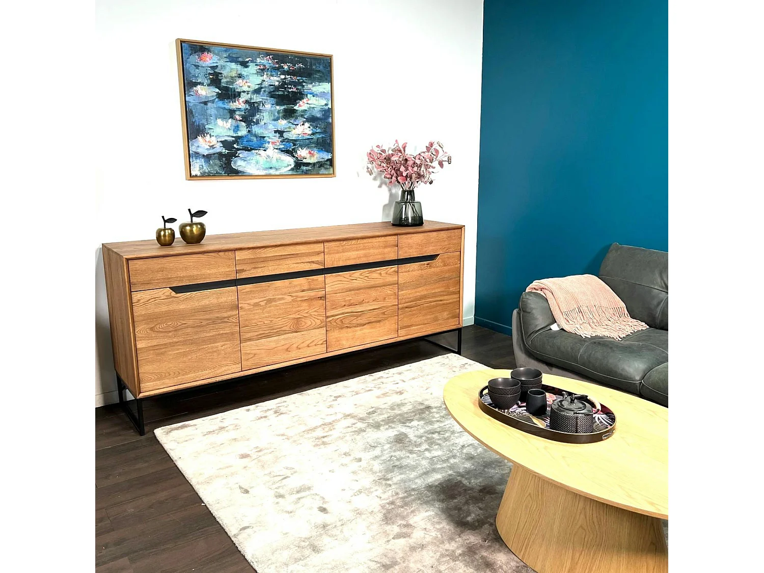 Buffet en bois de chêne brun PALERME