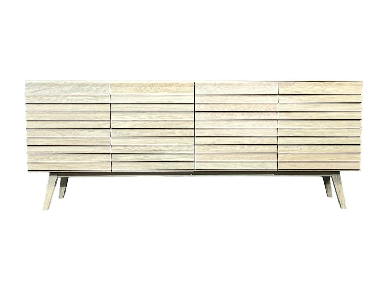 Buffet en bois de chêne blanc (4 portes) COLOGNE