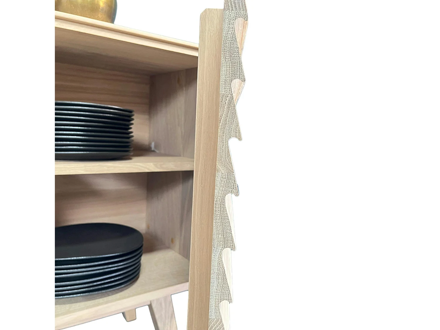 Buffet en bois de chêne blanc (4 portes) COLOGNE